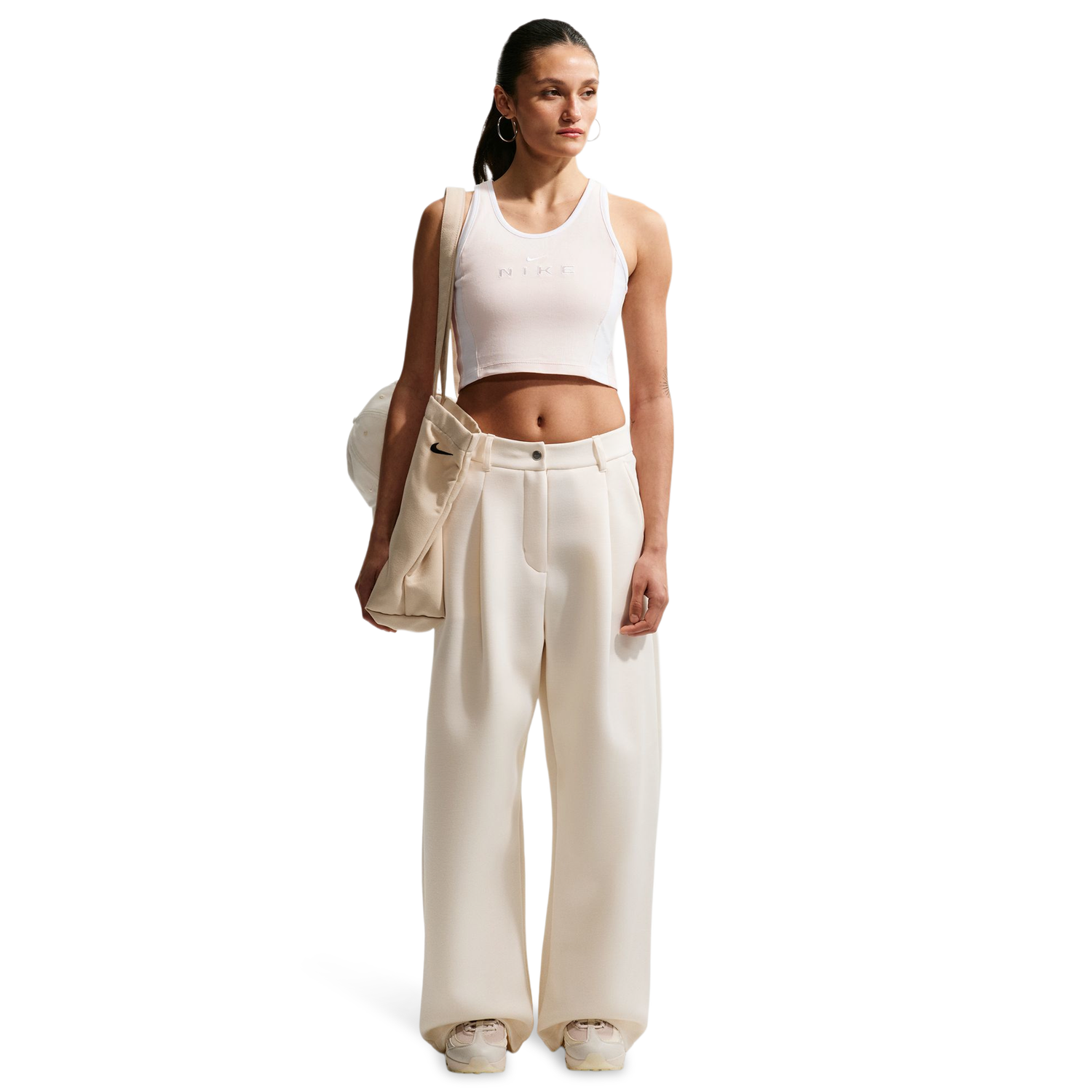 Nike NSW Street Gx Crop Tank - Women's - Chalk/White