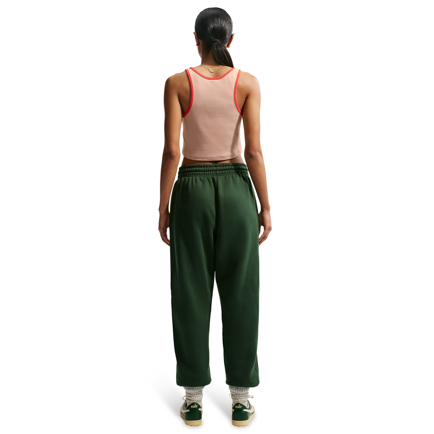 Nike NSW Street Gx Crop Tank - Women's - Linen/Lt Crimson