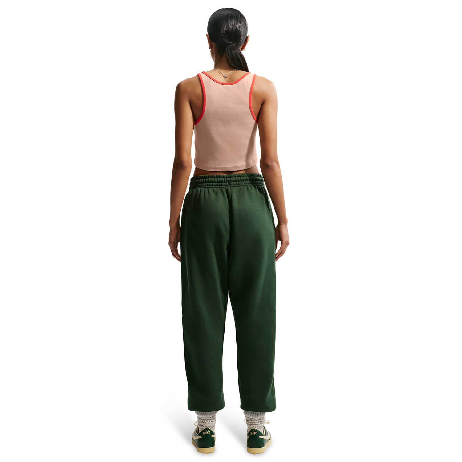 Nike NSW Street Gx Crop Tank - Women's - Linen/Lt Crimson