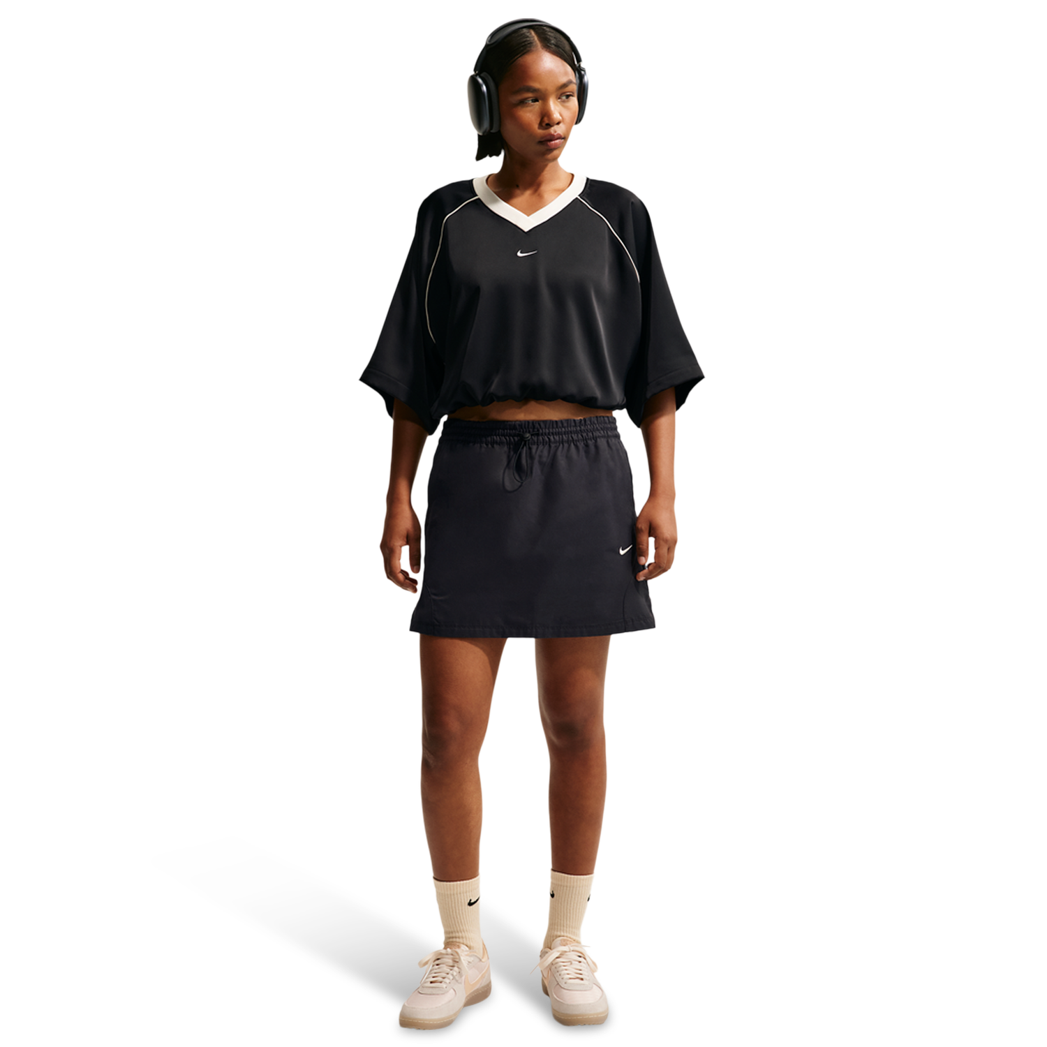 Nike NSW Street Mr Mini Skirt - Women's - Black/Black/Chalk