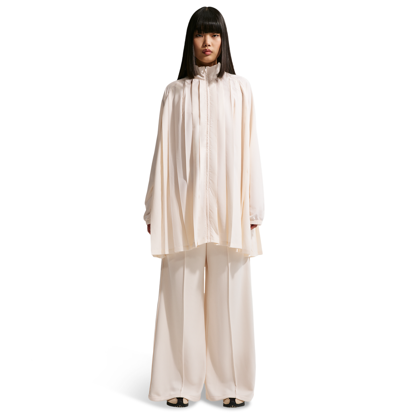 Nike NSW LS Pleated Mini Dress - Women's - Chalk/Chalk