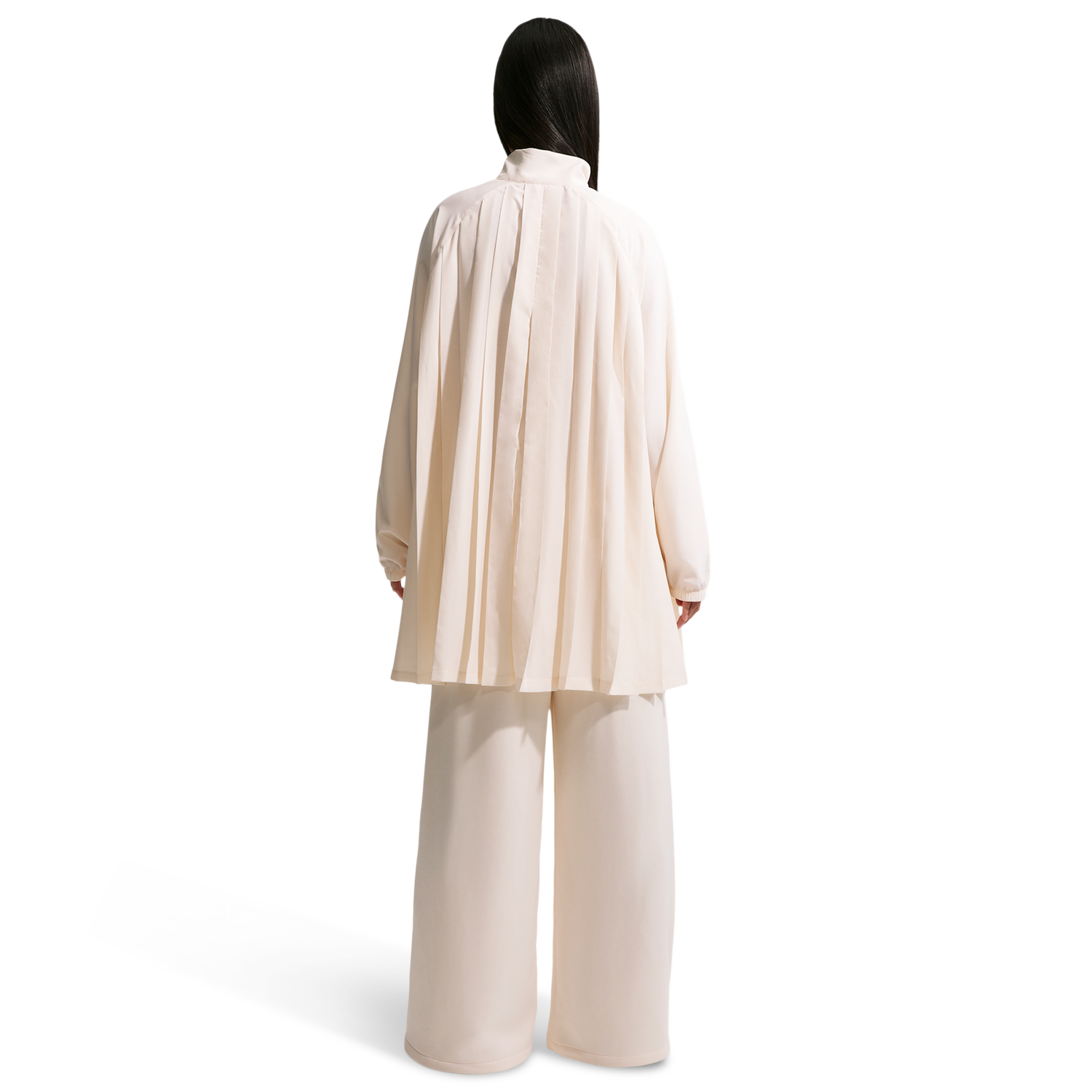Nike NSW LS Pleated Mini Dress - Women's - Chalk/Chalk