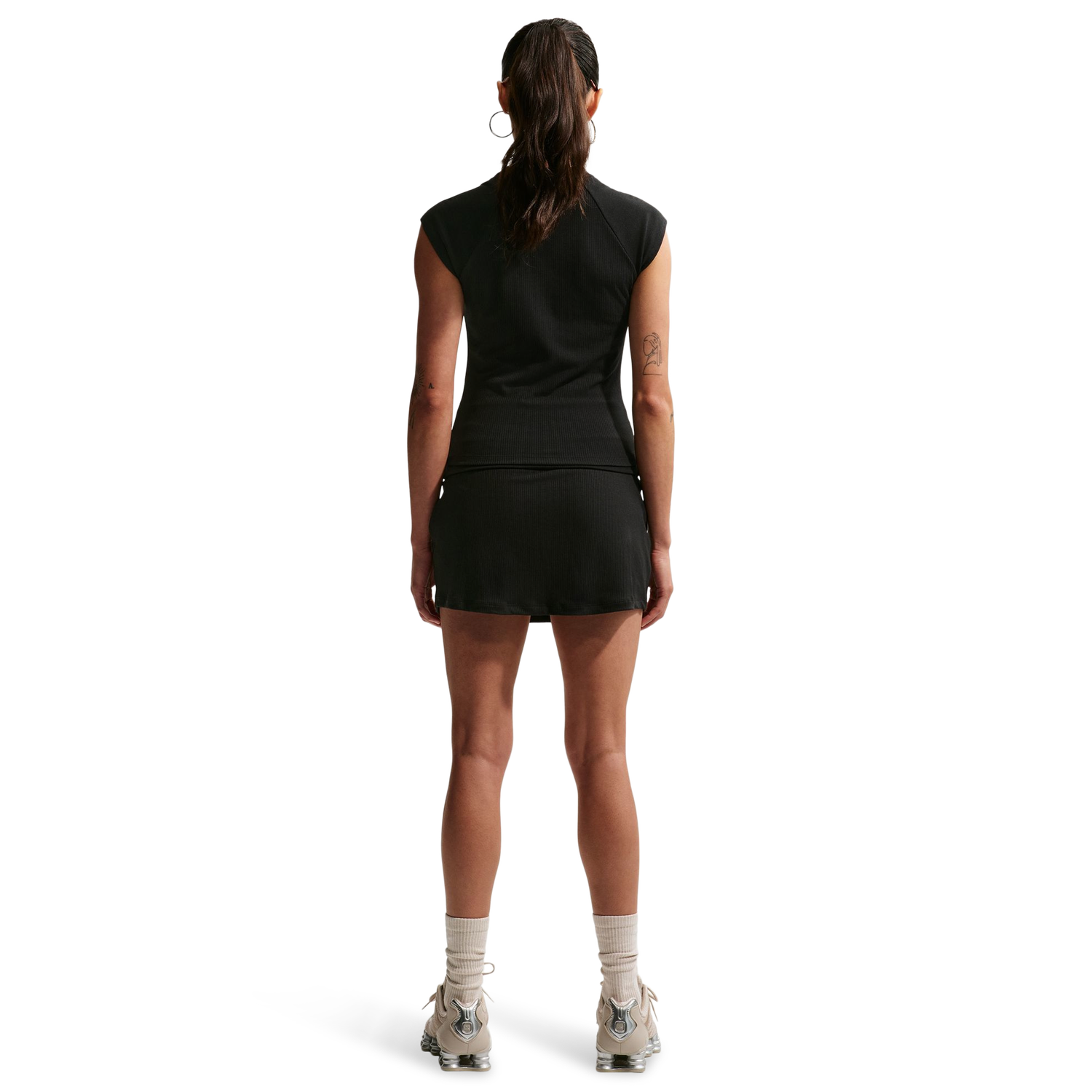 Nike NSW Chill Knit Rib Skirt - Women's - Sail/Black