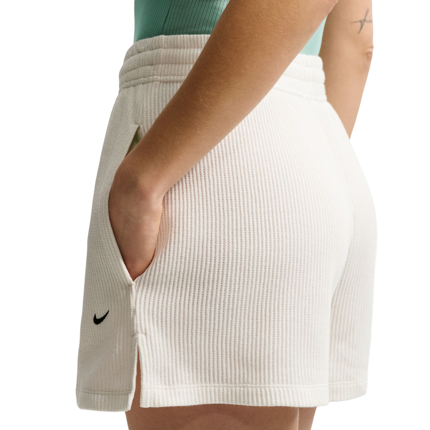 Nike NSW Chill Knit Waffle Shorts - Women's - Black/Sail