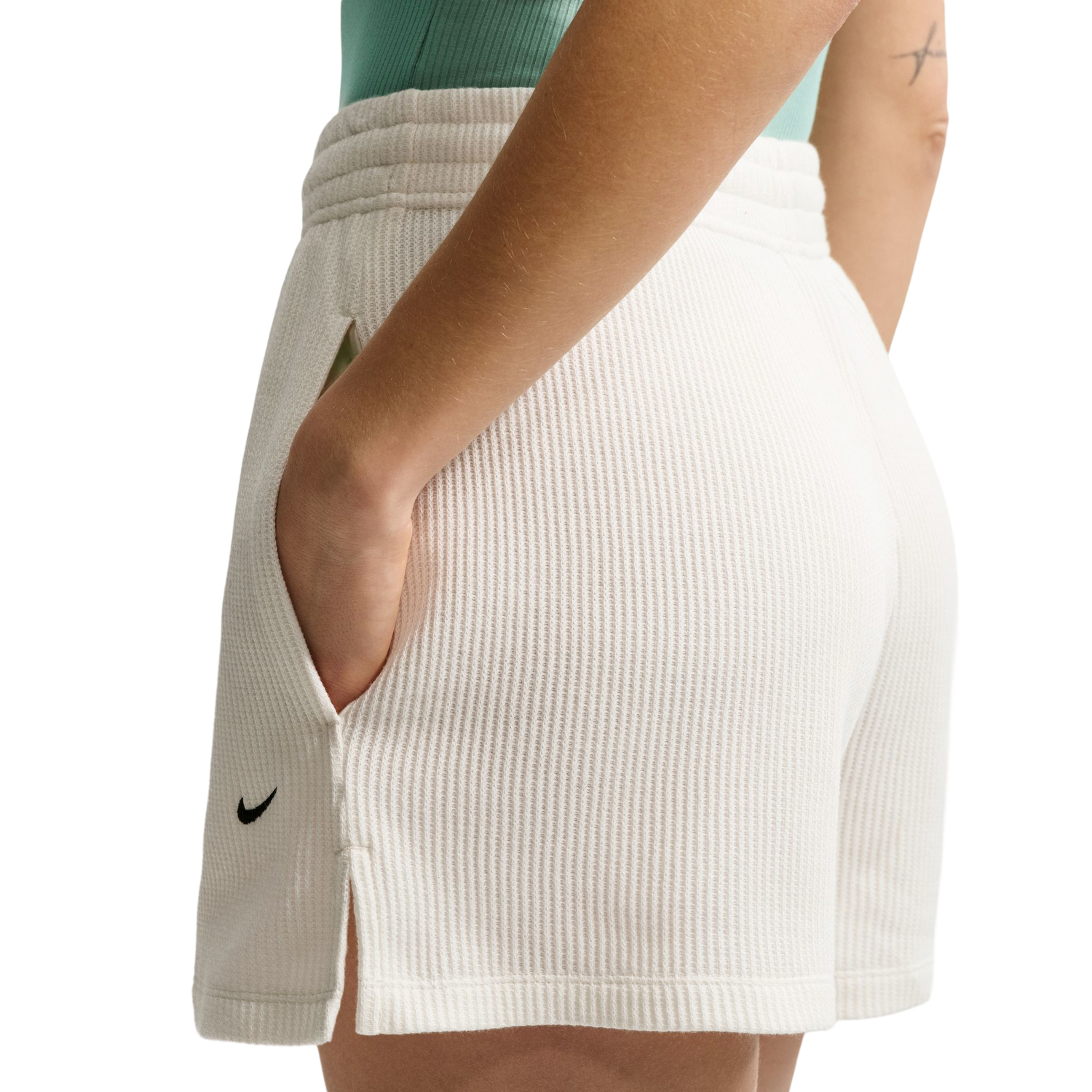 Nike NSW Chill Knit Waffle Shorts - Women's - Black/Sail