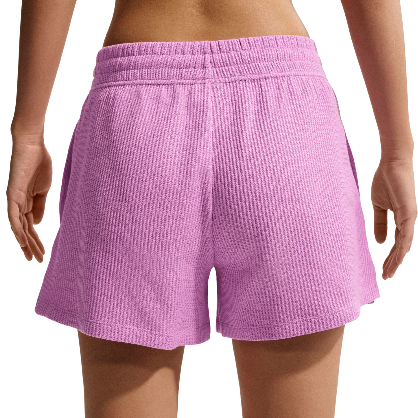 Nike NSW Chill Knit Waffle Shorts - Women's - Sail/Light Magenta