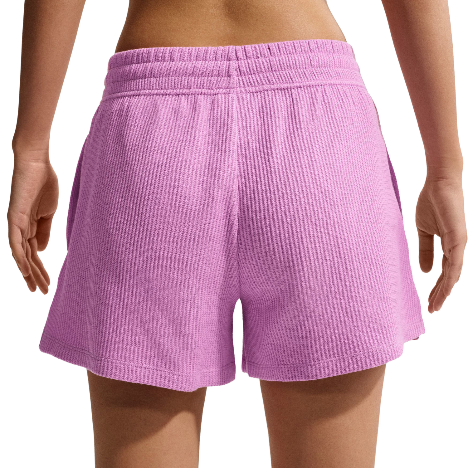 Nike NSW Chill Knit Waffle Shorts - Women's - Sail/Light Magenta