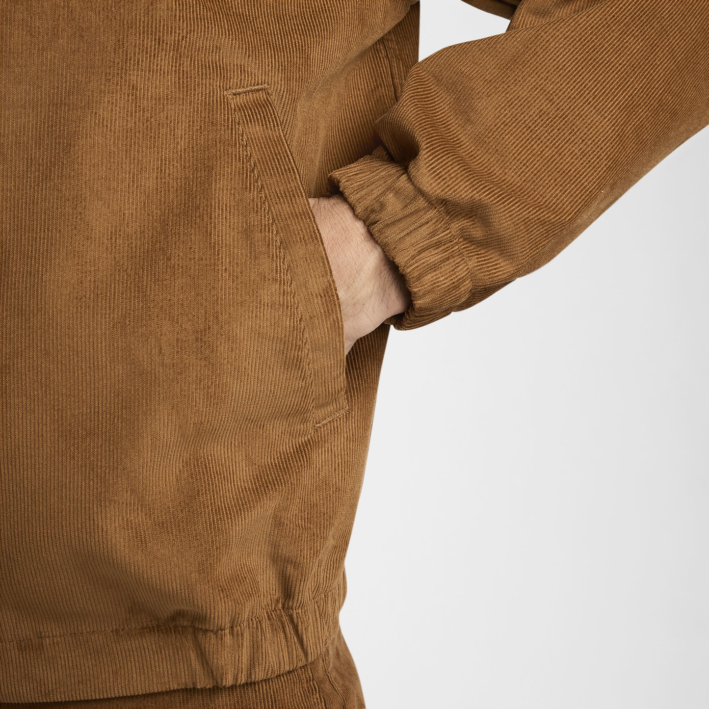 Nike Club Harrington Corduroy Jacket - Men's - Light British Tan/White