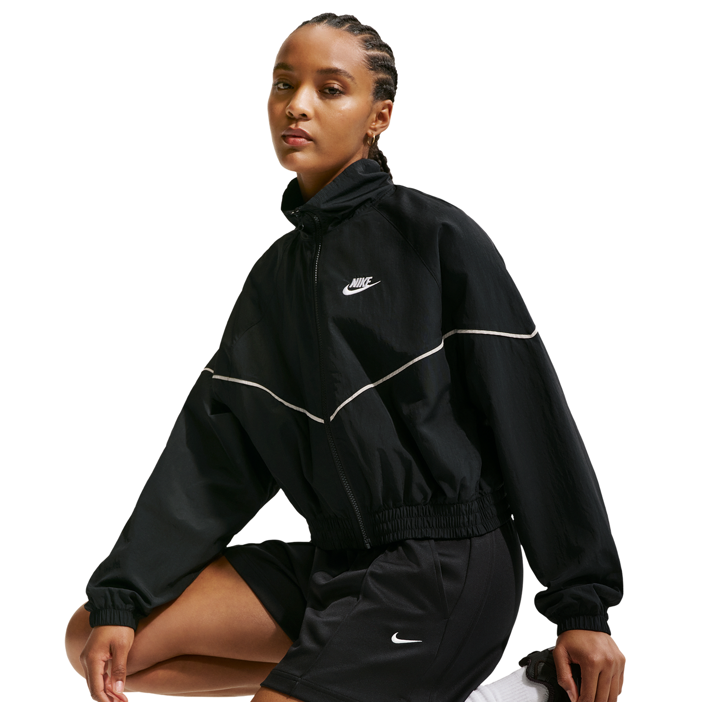Nike NSW PK Track Shorts - Women's - Black/Sail