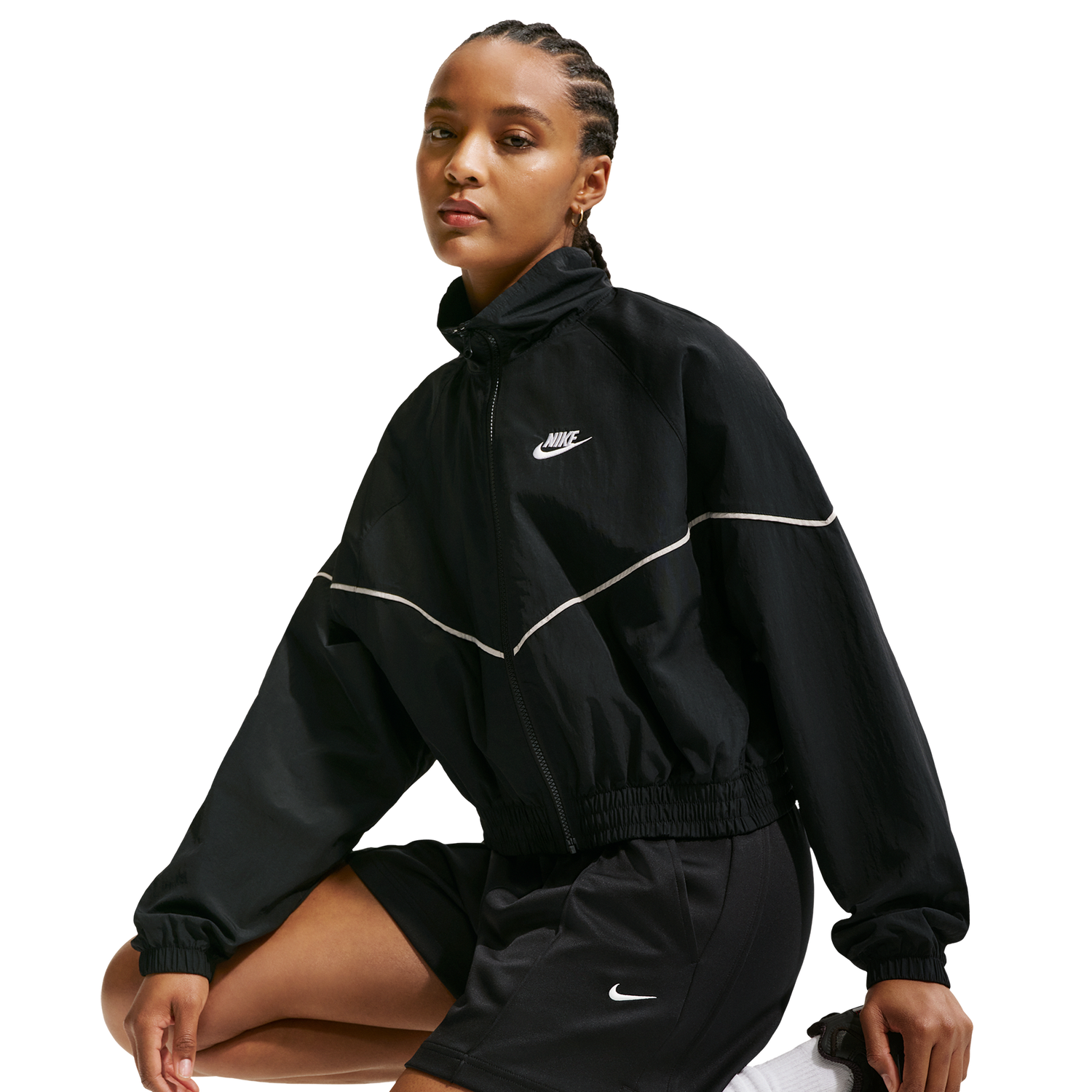 Nike NSW PK Track Shorts - Women's - Black/Sail