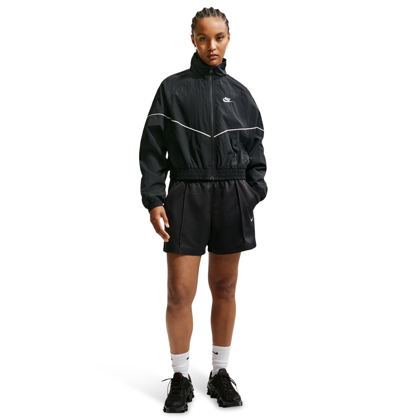 Nike NSW PK Track Shorts - Women's - Black/Sail