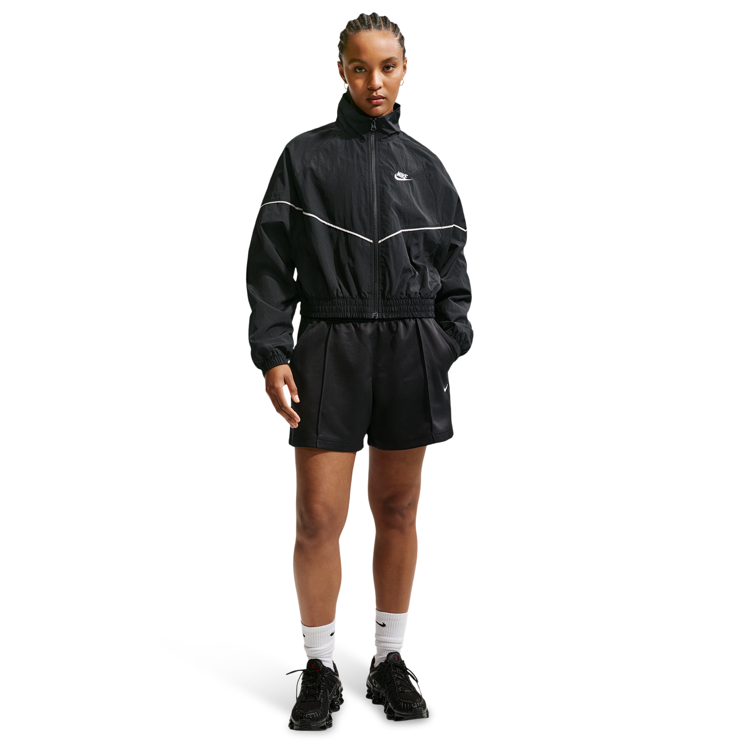 Nike NSW PK Track Shorts - Women's - Black/Sail