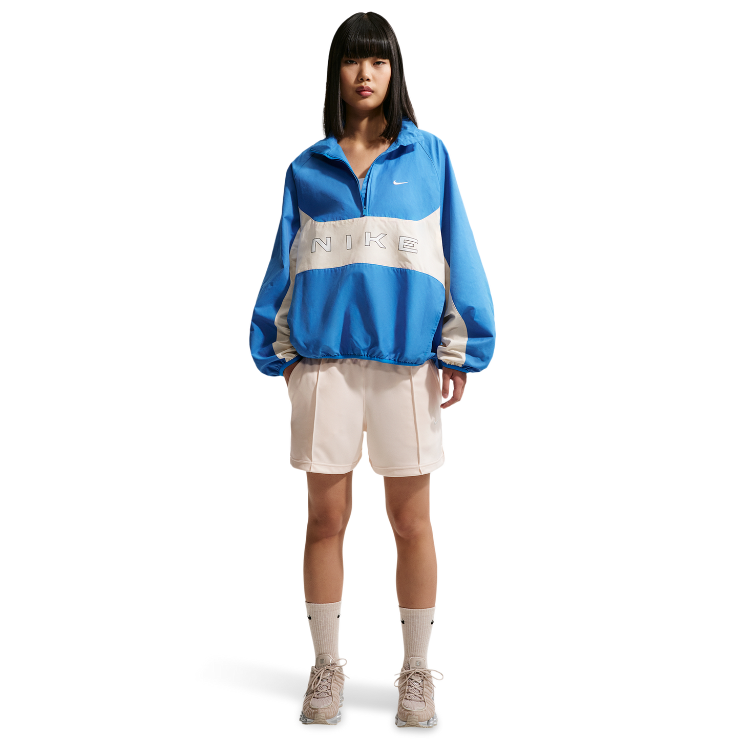 Nike NSW PK Track Shorts - Women's - Chalk/Sail