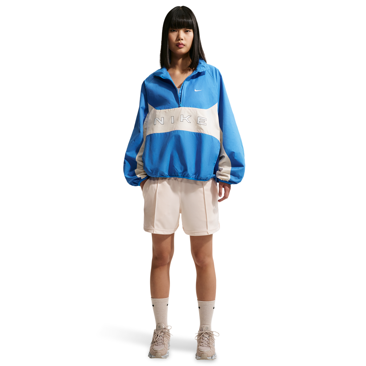 Nike NSW PK Track Shorts - Women's - Chalk/Sail