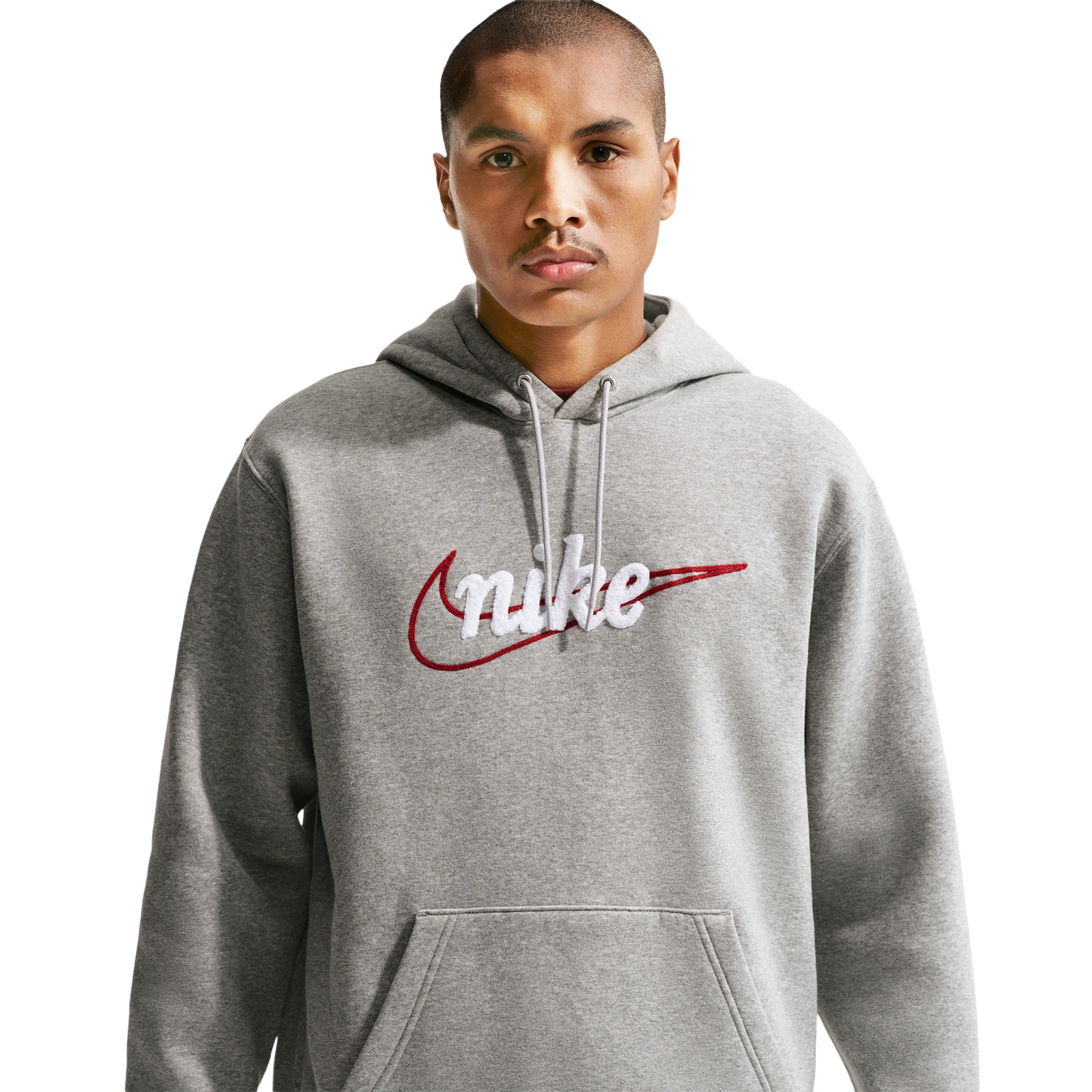 Nike Club BB Hoodie CTB - Men's - Lt Smoke Grey/White/Dk Grey Heather