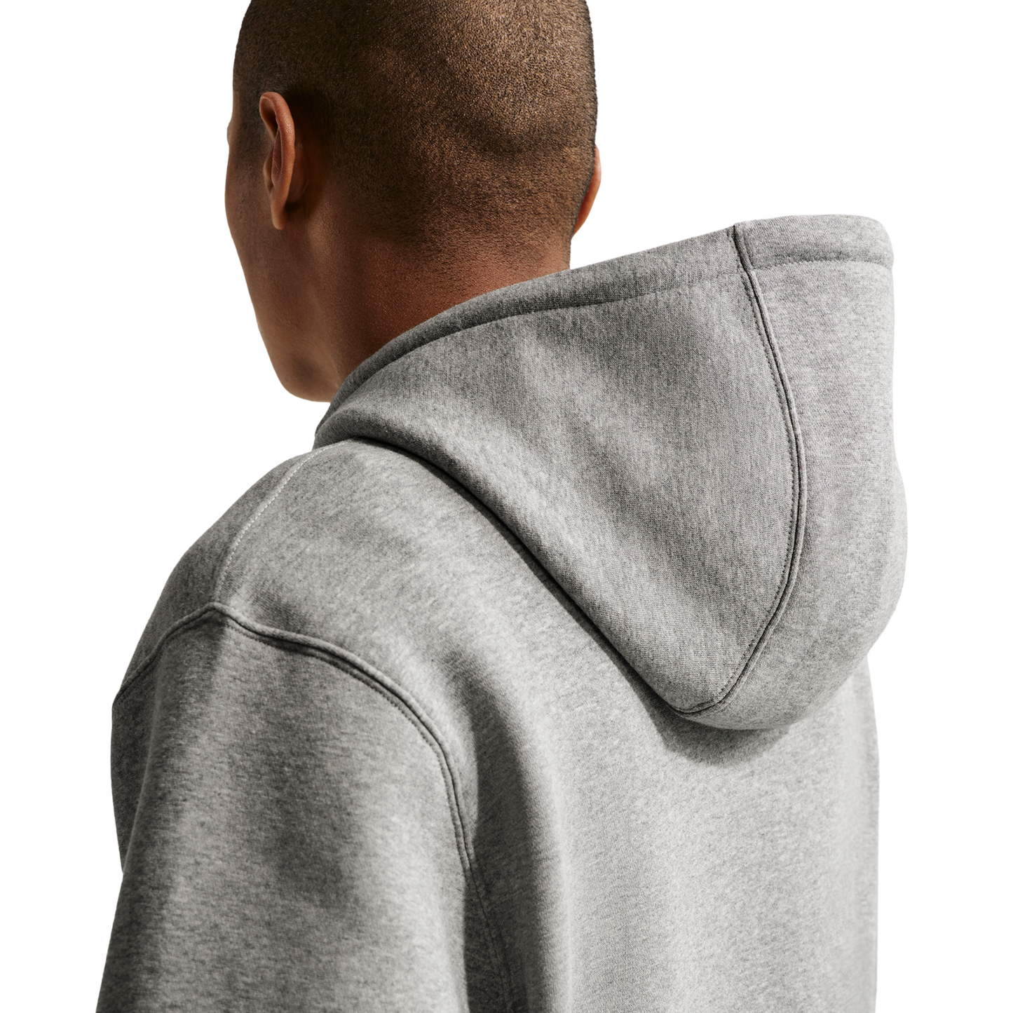 Nike Club BB Hoodie CTB - Men's - Lt Smoke Grey/White/Dk Grey Heather