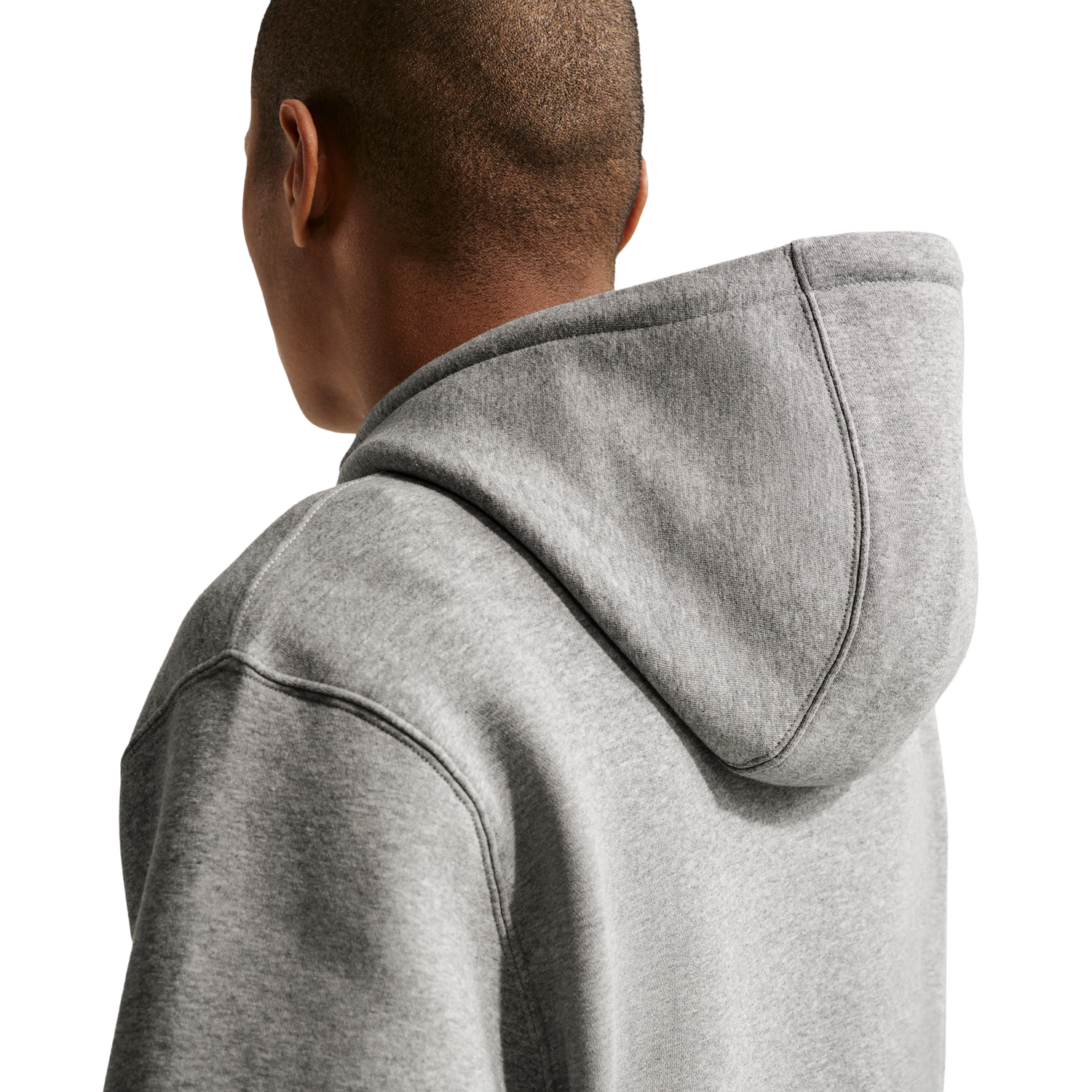 Nike Club BB Hoodie CTB - Men's - Lt Smoke Grey/White/Dk Grey Heather