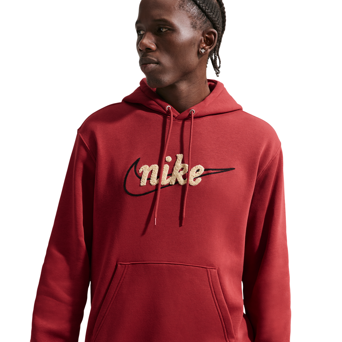 Nike Club BB Hoodie CTB - Men's - Team Crimson/Lt Khaki/Team Crimson