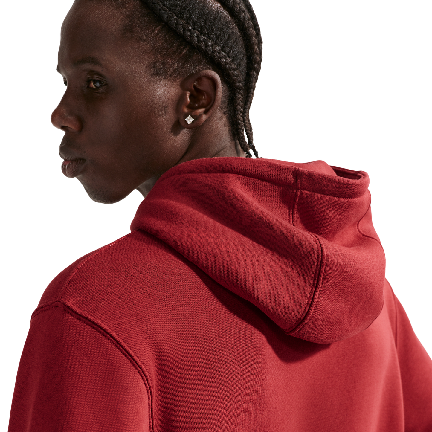 Nike Club BB Hoodie CTB - Men's - Team Crimson/Lt Khaki/Team Crimson
