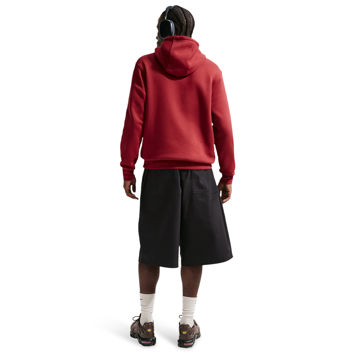 Nike Club BB Hoodie CTB - Men's - Team Crimson/Lt Khaki/Team Crimson