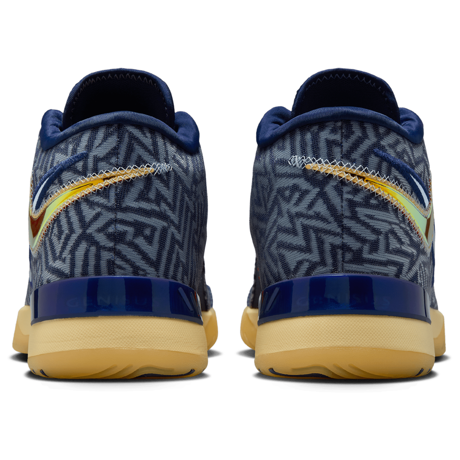 Nike LBJ Nxxt Genisus - Men's - Midnight Navy/Lt Armory Blue/Soft Yellow