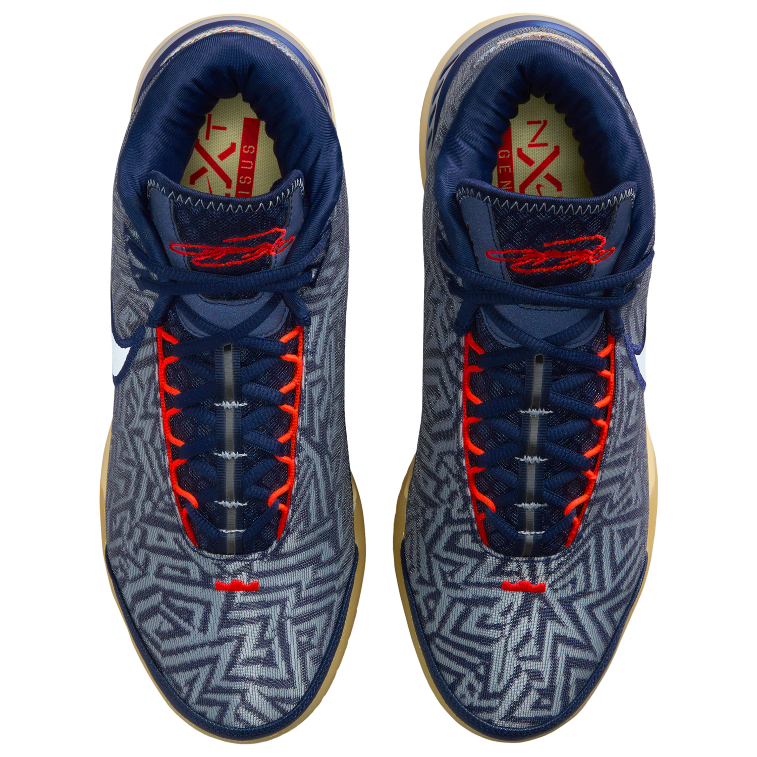 Nike LBJ Nxxt Genisus - Men's - Midnight Navy/Lt Armory Blue/Soft Yellow
