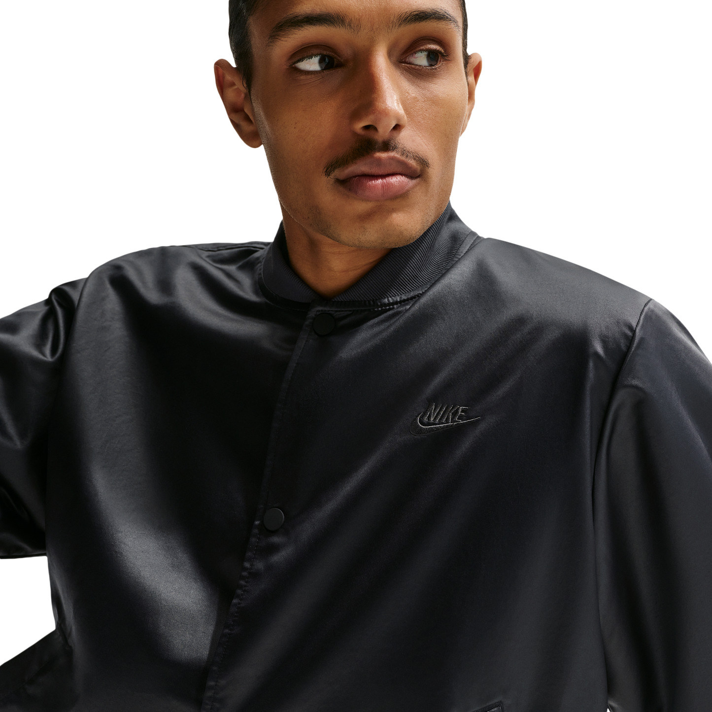 Nike Club Varsity Jacket - Men's - Black/Anthracite