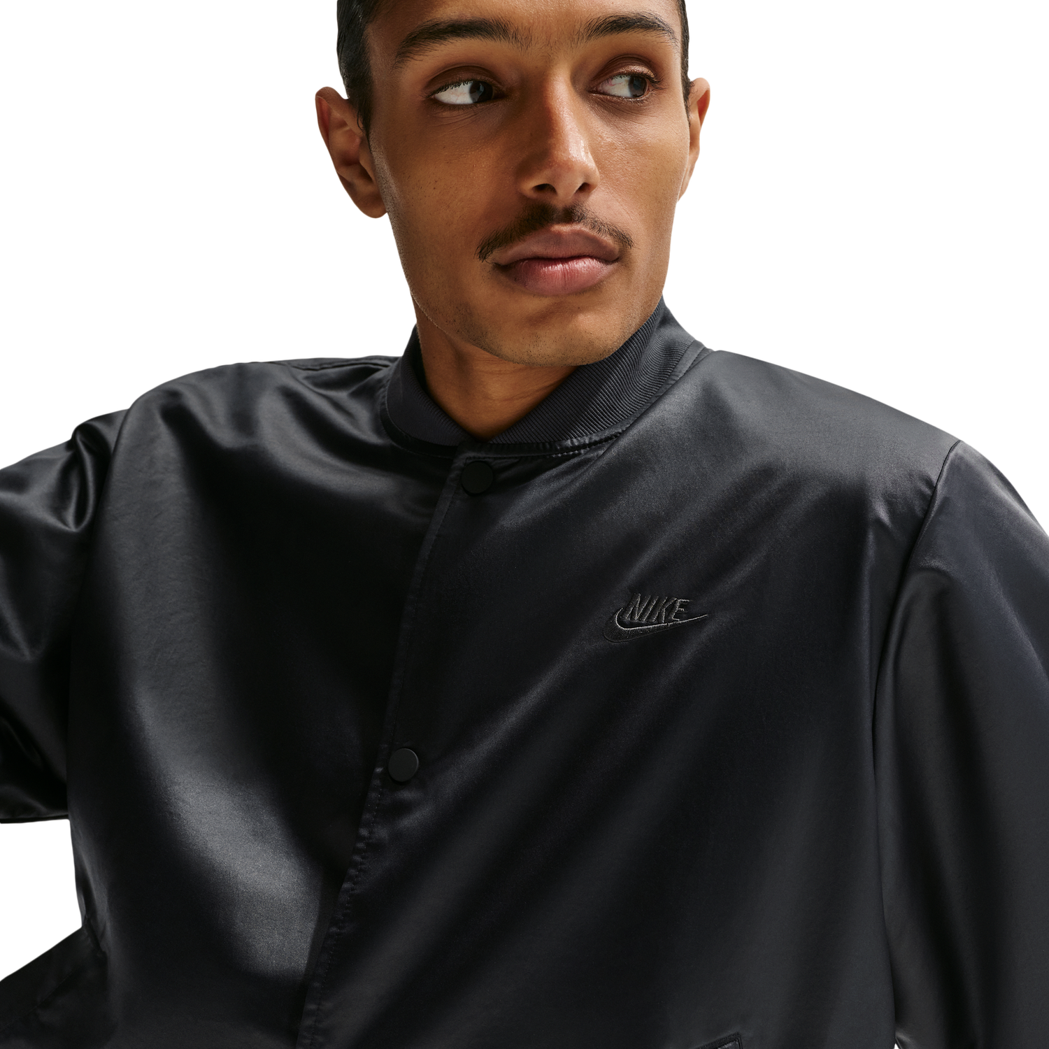 Nike Club Varsity Jacket - Men's - Black/Anthracite