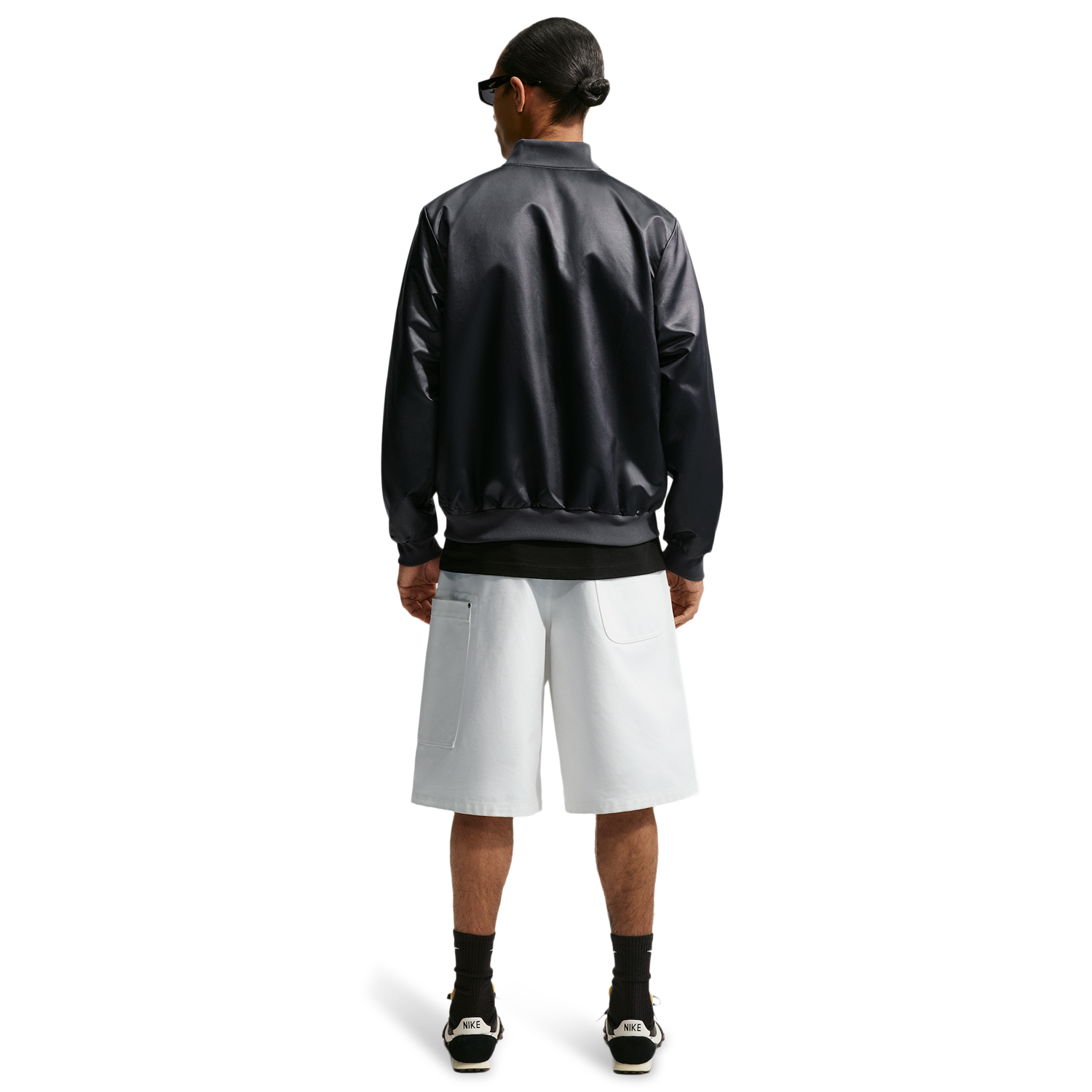 Nike Club Varsity Jacket - Men's - Black/Anthracite