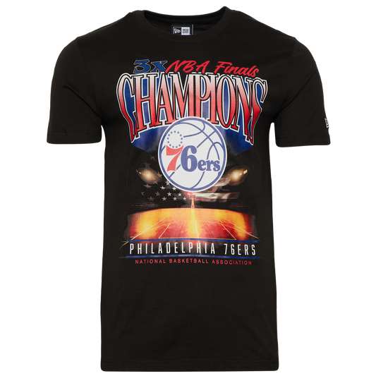 New Era 76ers Oversize T-Shirt - Men's - Black/Multi