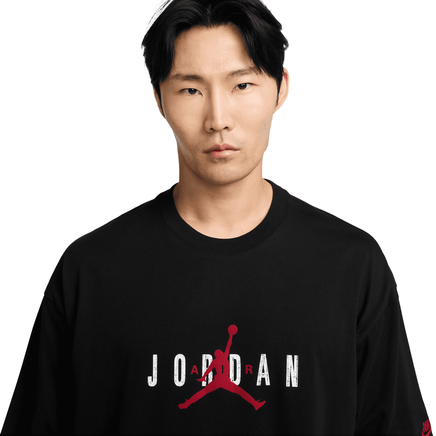 Jordan Brooklyn Air Oversized Crew - Men's - Gym Red/Black