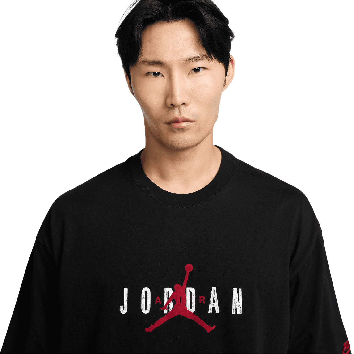 Jordan Brooklyn Air Oversized Crew - Men's - Gym Red/Black
