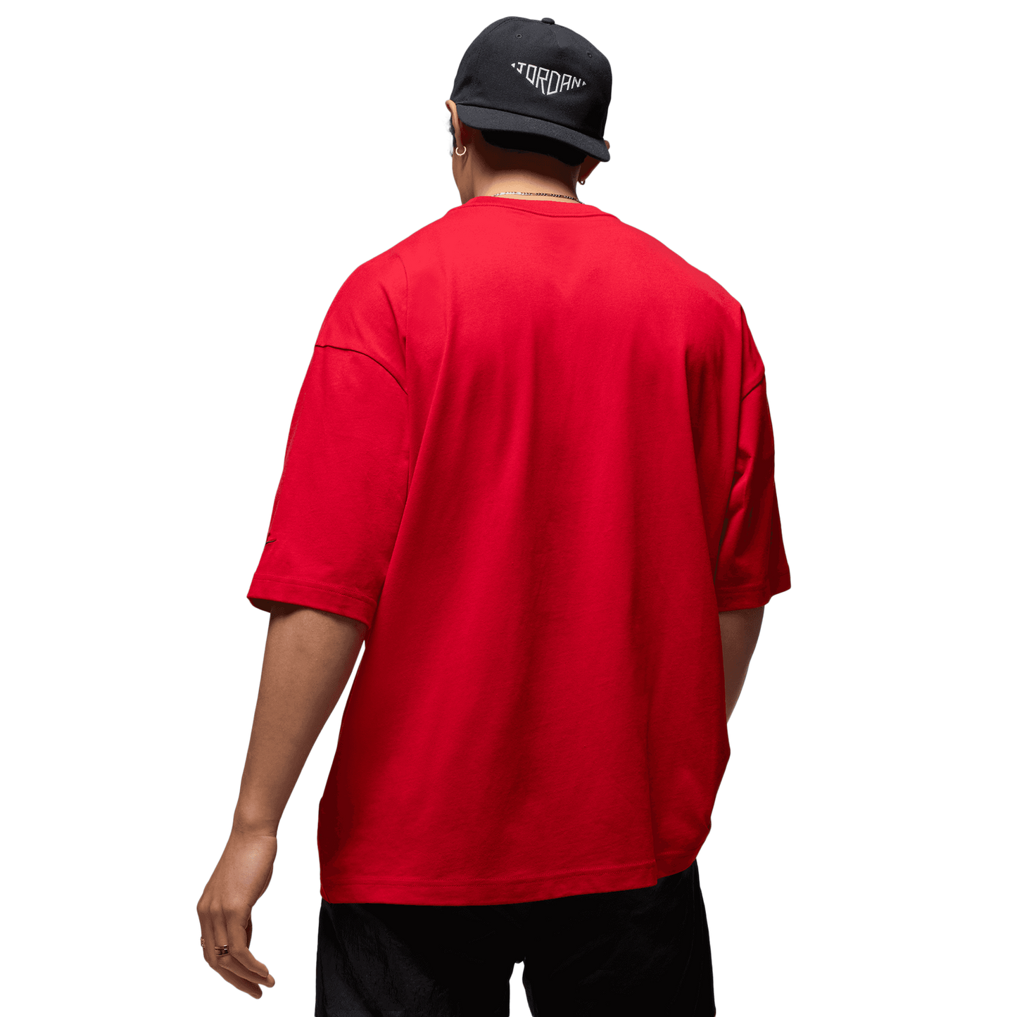 Jordan Brooklyn Air Oversized Crew - Men's - Black/Red