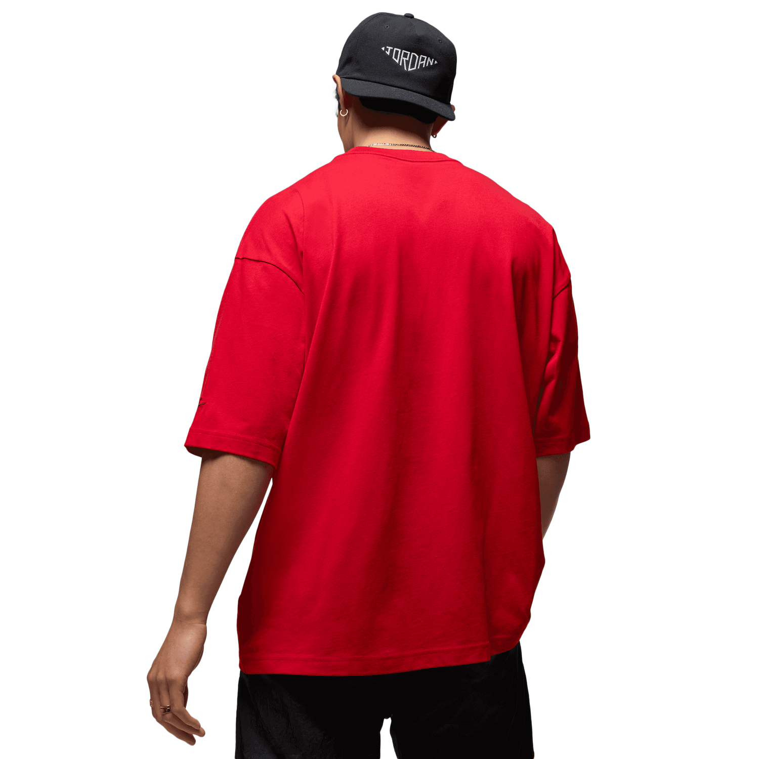 Jordan Brooklyn Air Oversized Crew - Men's - Black/Red