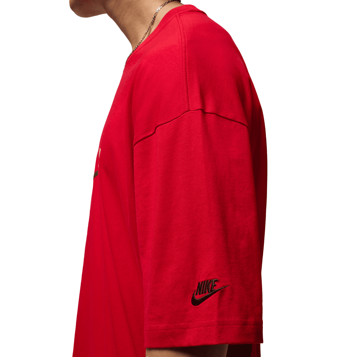 Jordan Brooklyn Air Oversized Crew - Men's - Black/Red