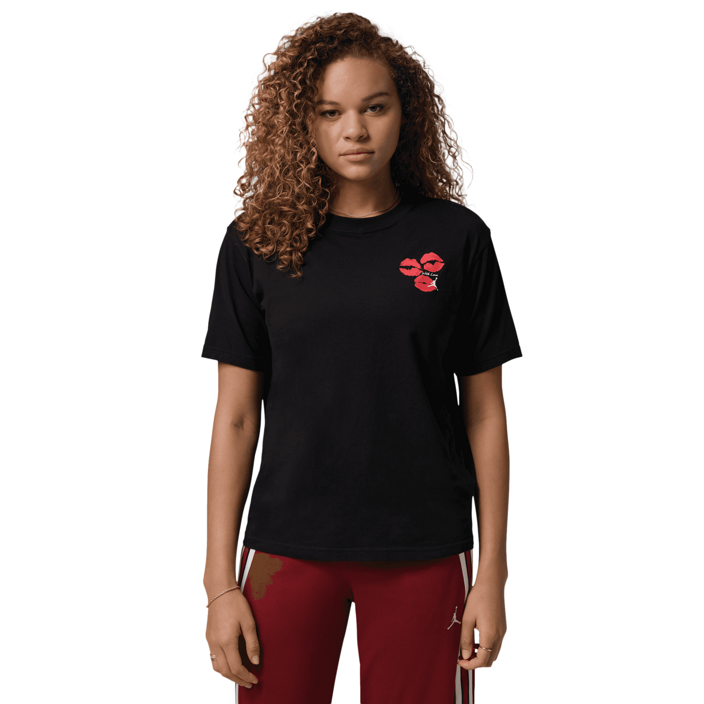 Jordan Flight Graphic KISS T-Shirt - Women's - Black/White