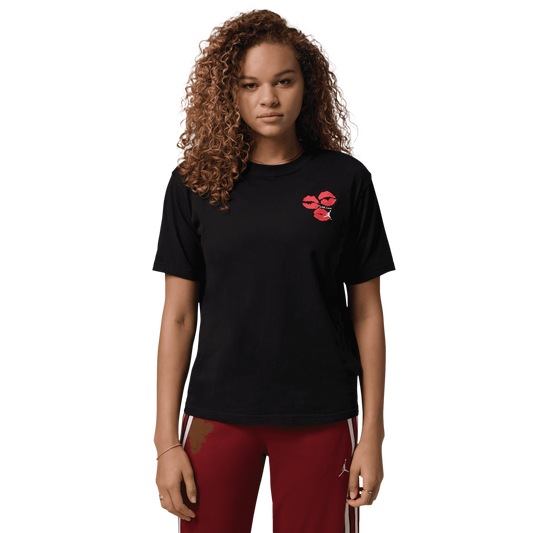 Jordan Flight Graphic KISS T-Shirt - Women's - Black/White