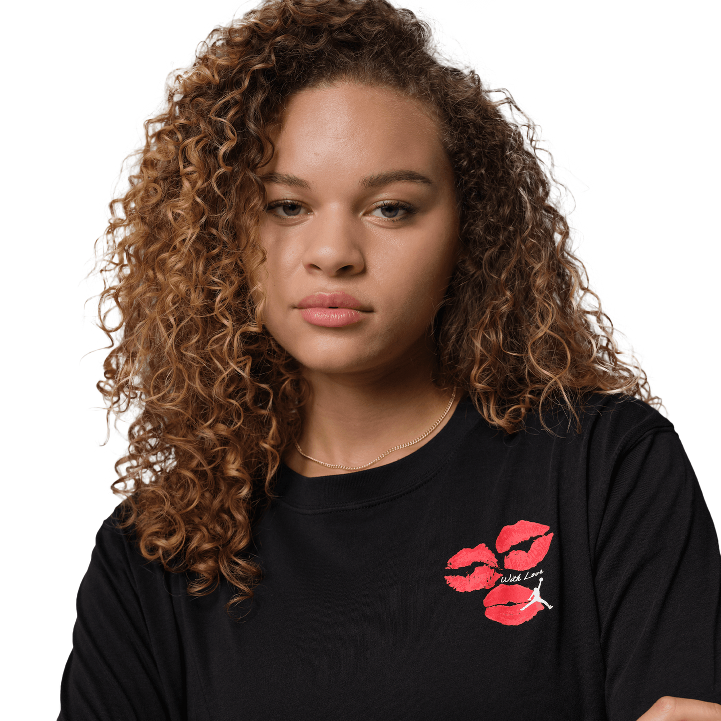 Jordan Flight Graphic KISS T-Shirt - Women's - Black/White