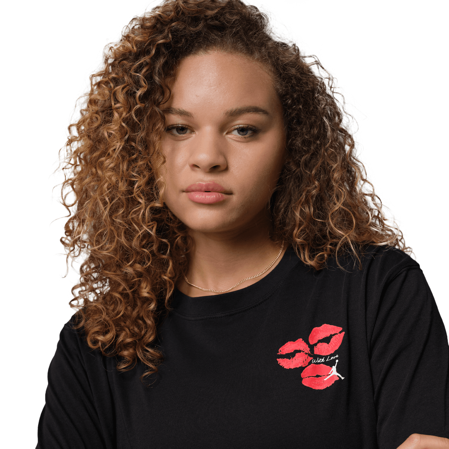 Jordan Flight Graphic KISS T-Shirt - Women's - Black/White