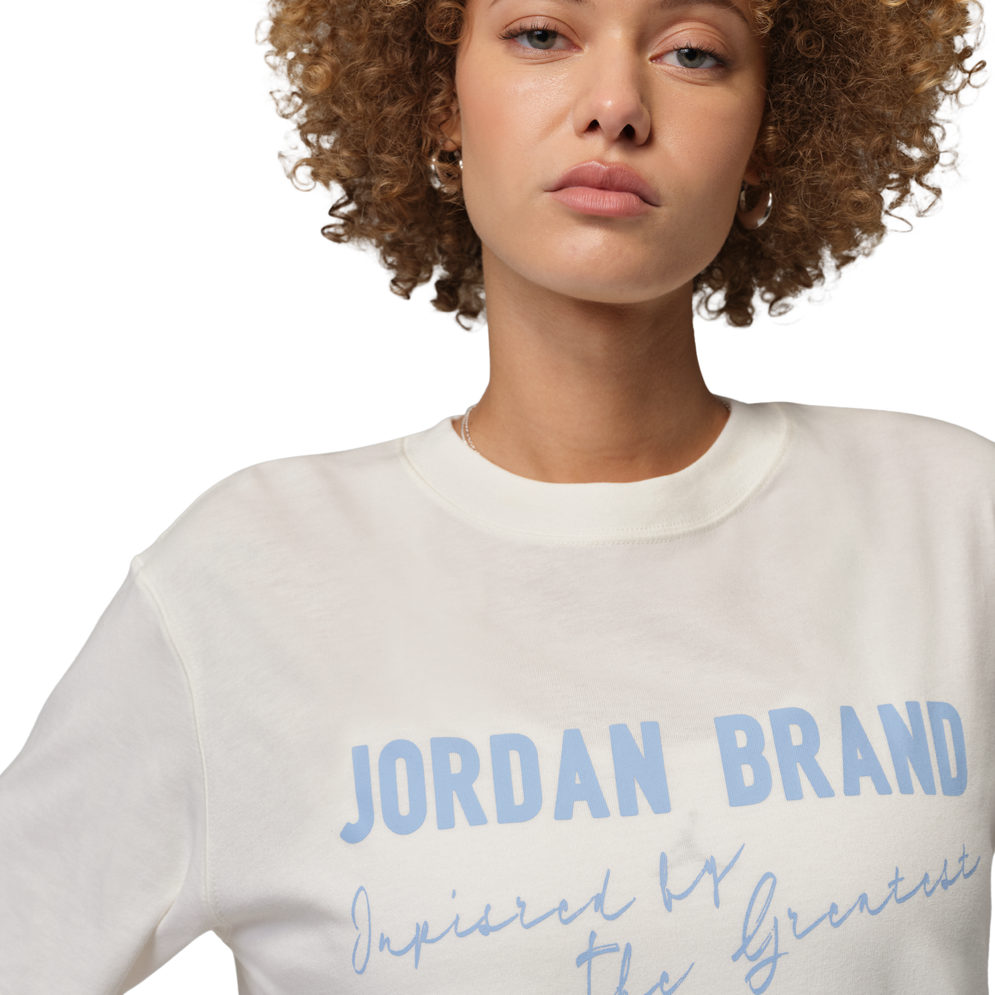 Jordan Brooklyn GF GFX Tee - Women's - Sail/Black