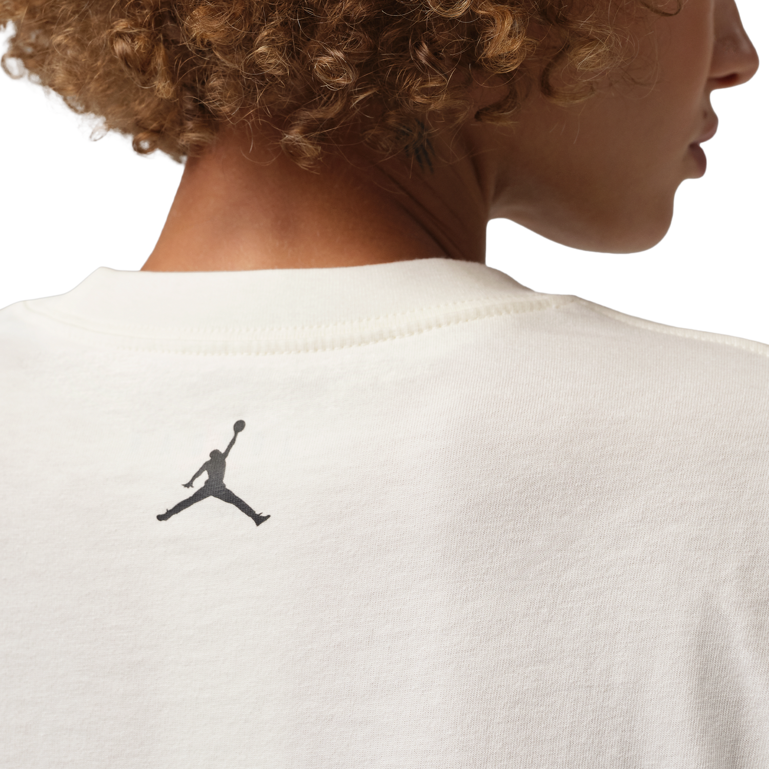 Jordan Brooklyn GF GFX Tee - Women's - Sail/Black