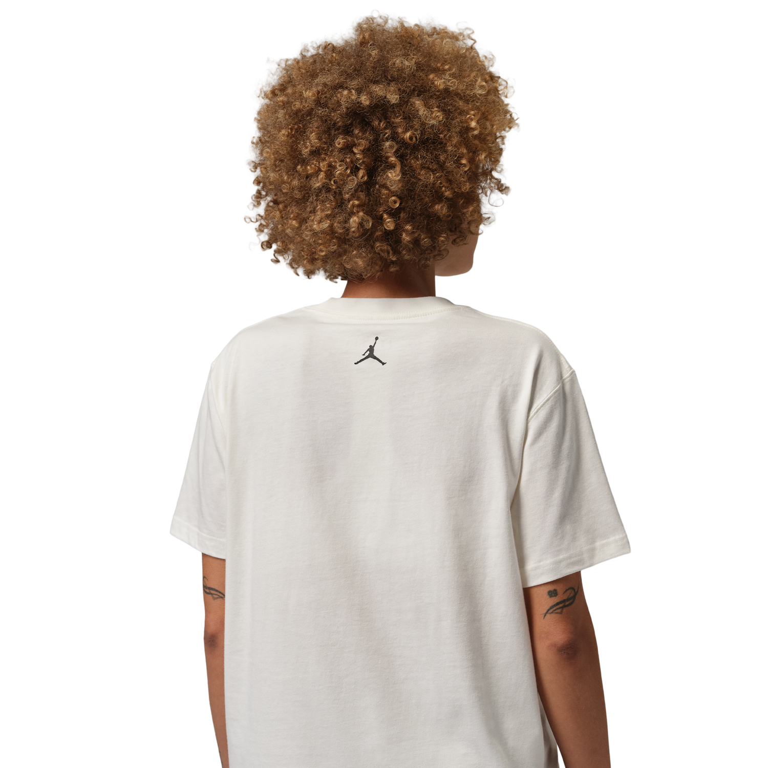 Jordan Brooklyn GF GFX Tee - Women's - Sail/Black