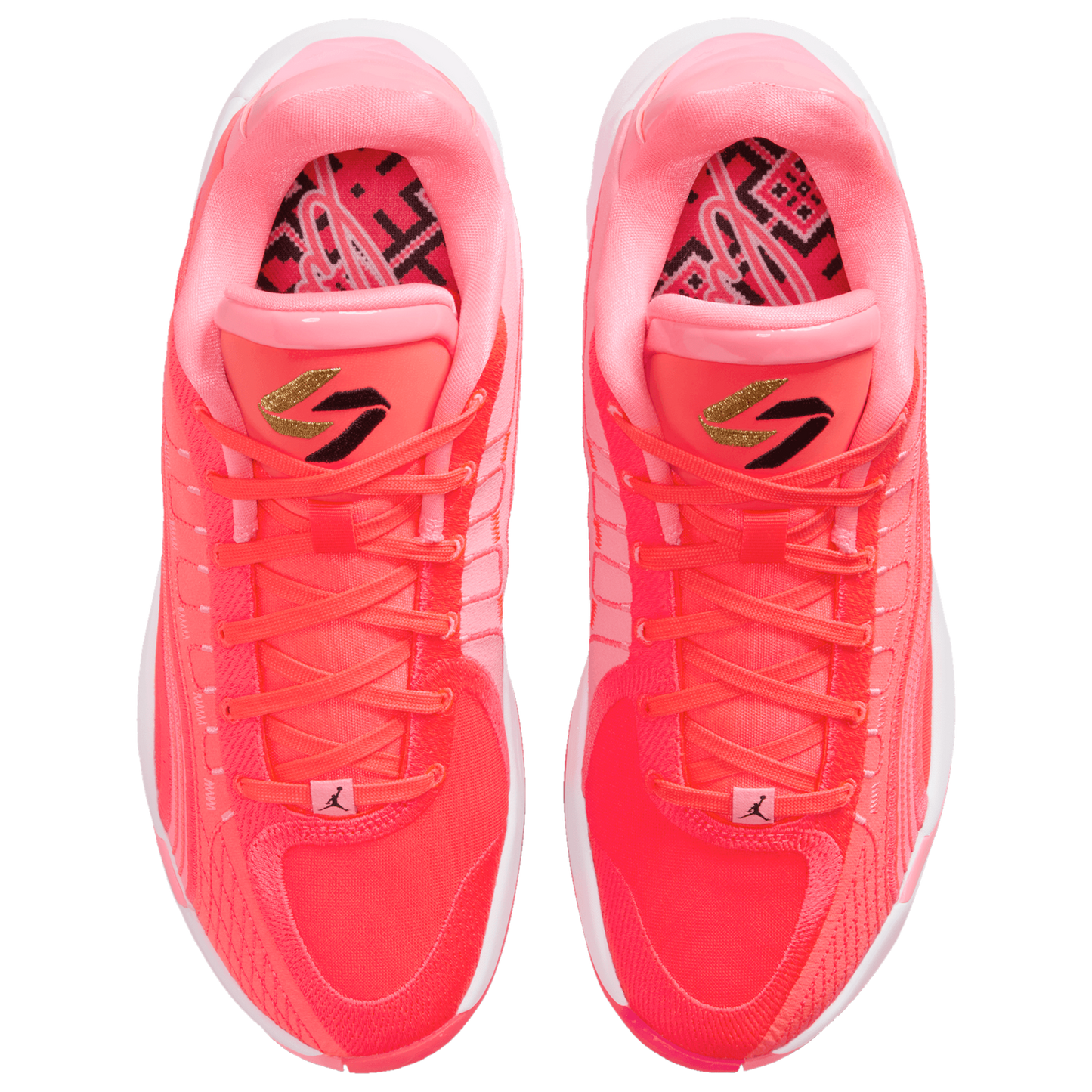 Jordan Luka 4 - Men's - Black/Flash Crimson/Sunset Pulse