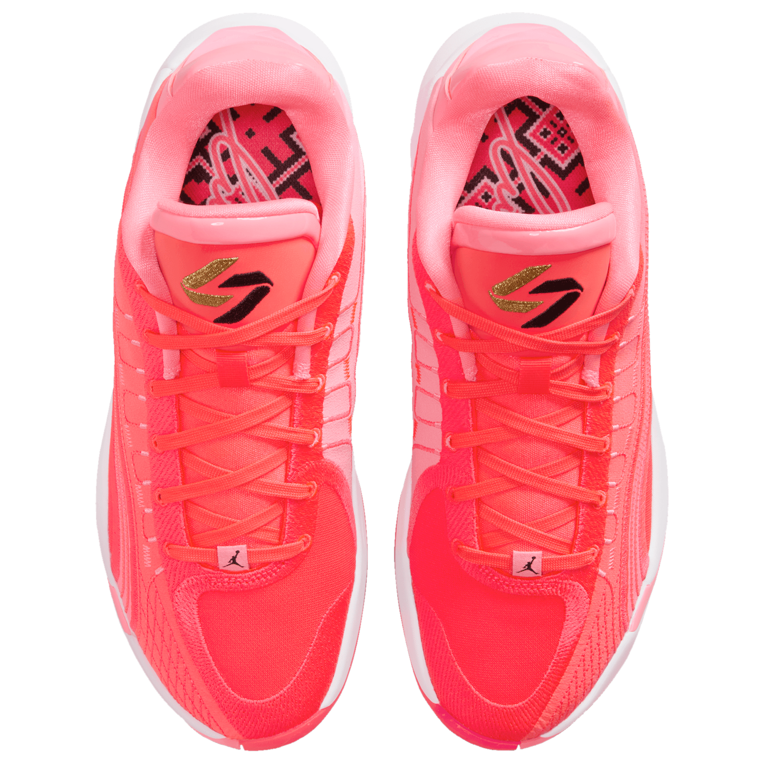 Jordan Luka 4 - Men's - Black/Flash Crimson/Sunset Pulse