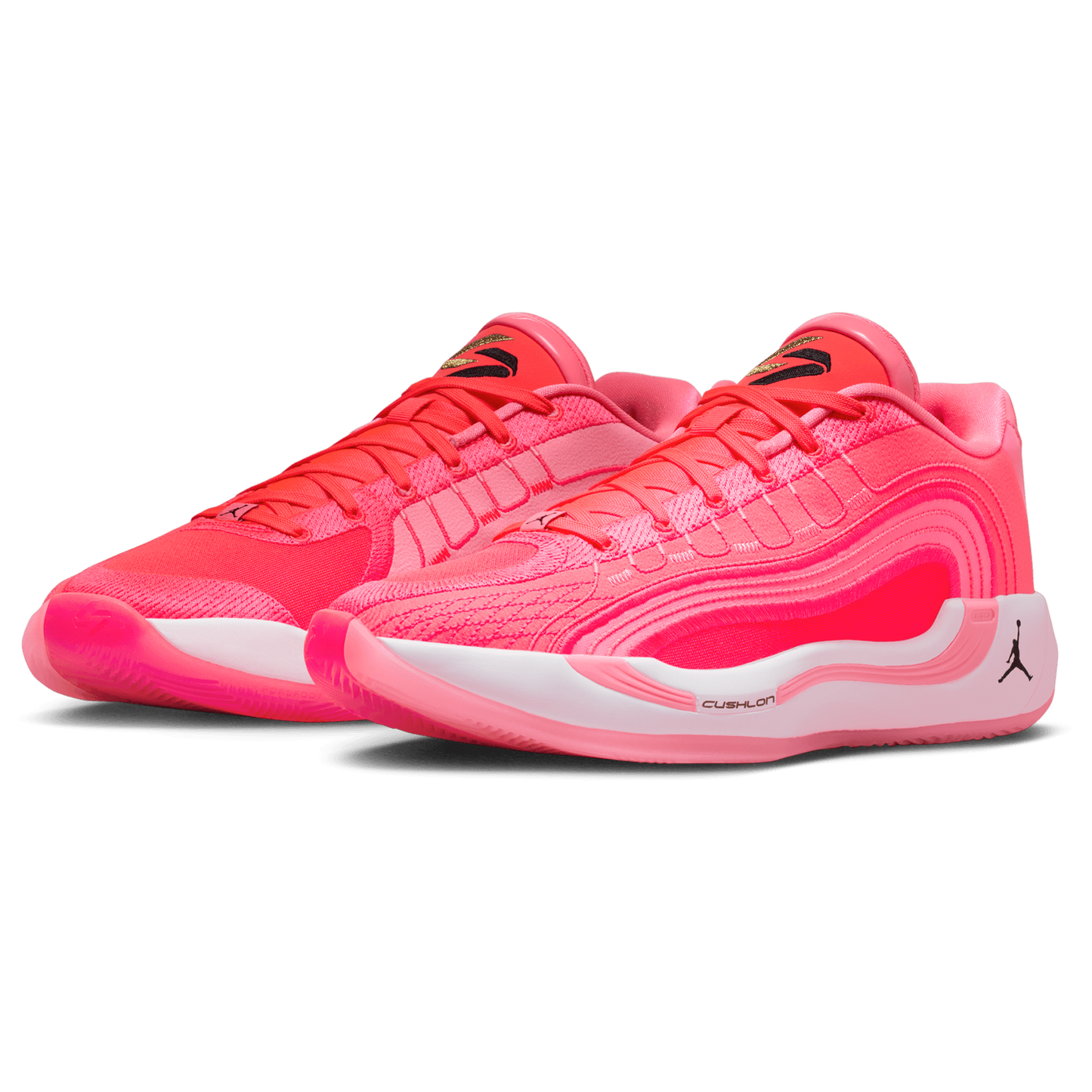 Jordan Luka 4 - Men's - Black/Flash Crimson/Sunset Pulse