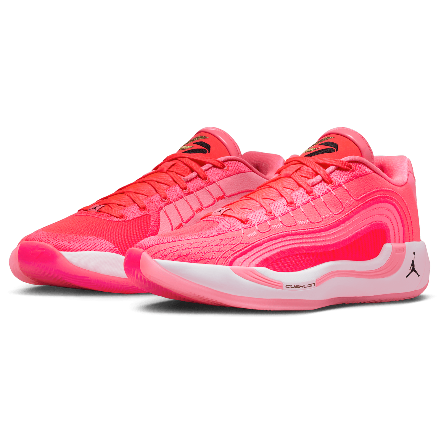 Jordan Luka 4 - Men's - Black/Flash Crimson/Sunset Pulse