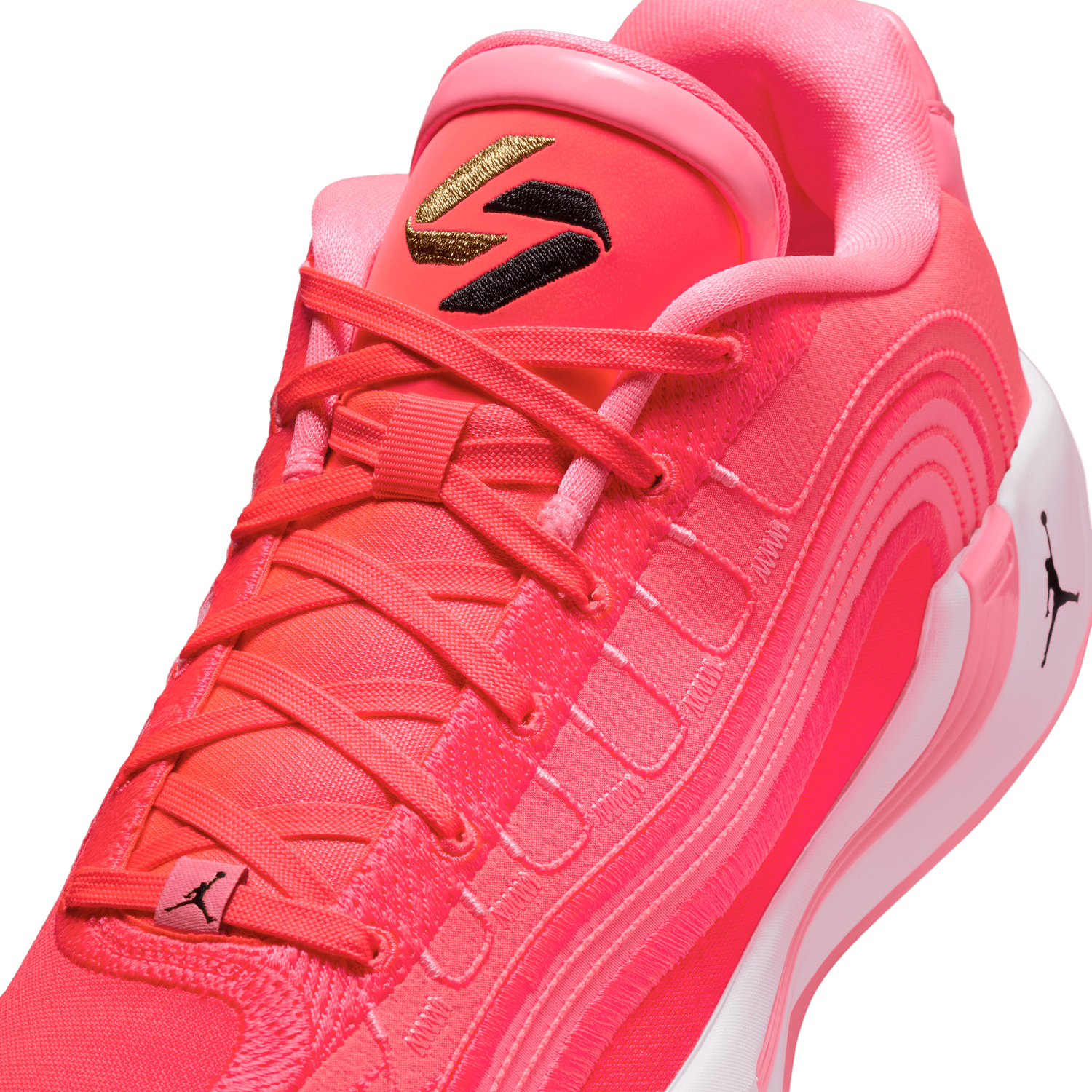 Jordan Luka 4 - Men's - Black/Flash Crimson/Sunset Pulse