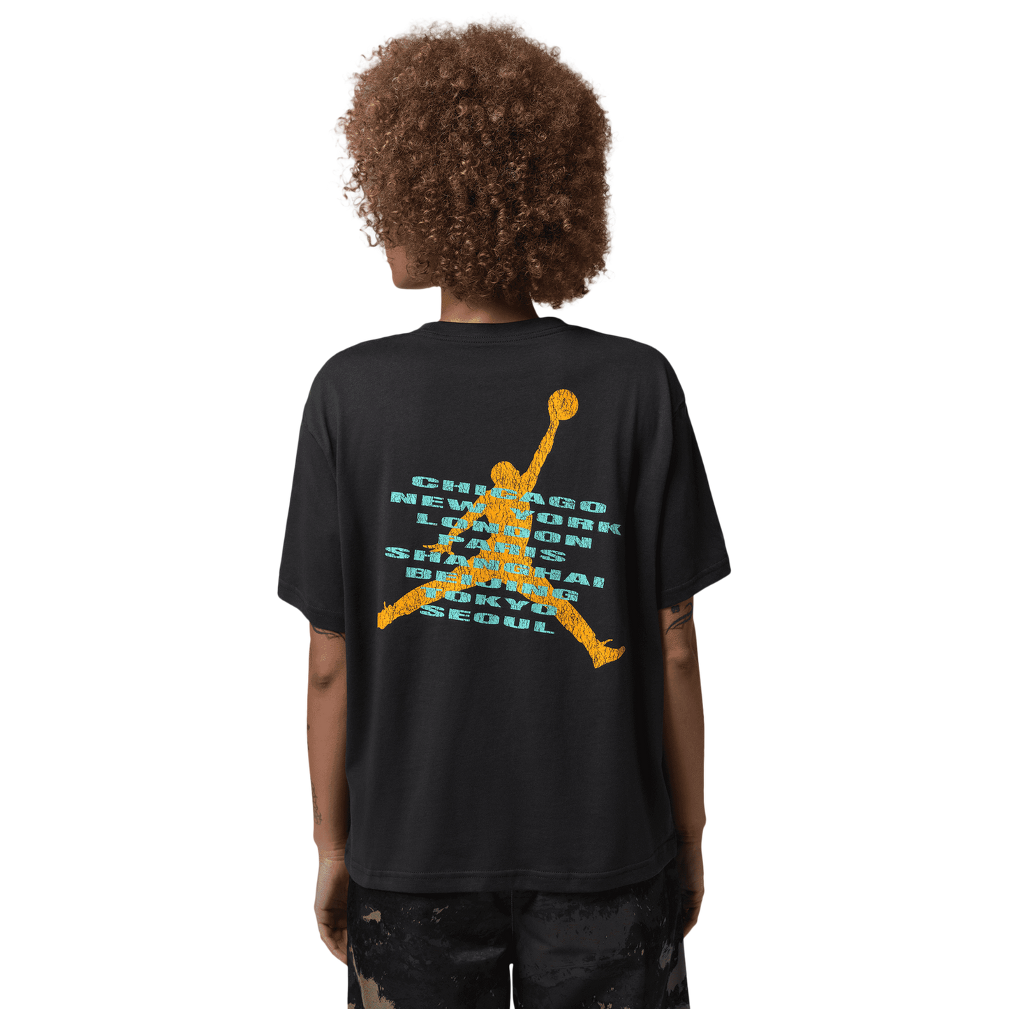 Jordan BRK Short Sleeve GF Graphic T-Shirt - Women's - Off Noir