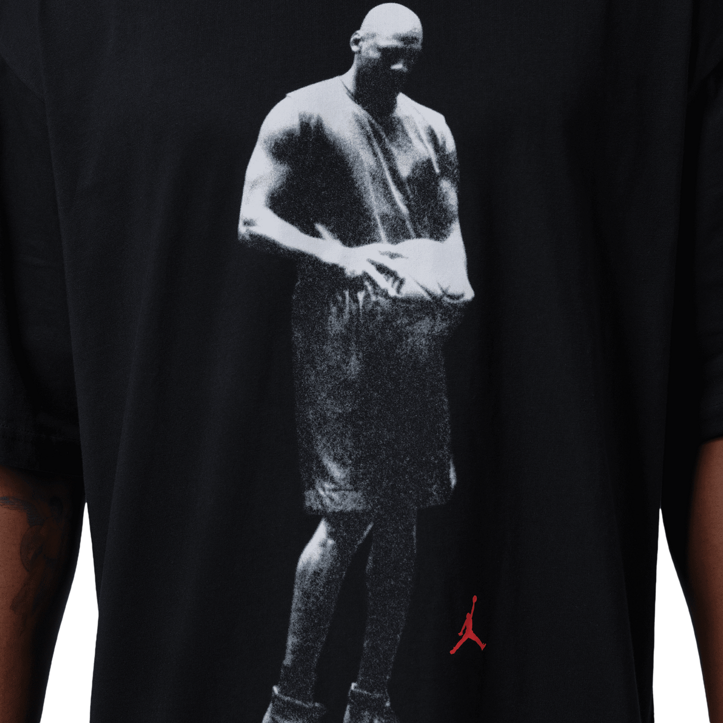 Jordan Dri-FIT SPT Statement Graphic Short Sleeve Crew - Men's - Infrared 23/Black