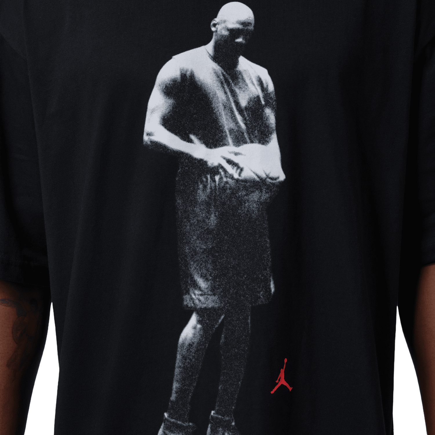 Jordan Dri-FIT SPT Statement Graphic Short Sleeve Crew - Men's - Infrared 23/Black
